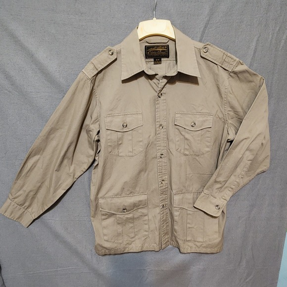 Vintage Eddie Bauer Mens Field Jacket Beige Size‎ XL/TG - Picture 1 of 5